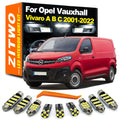 ZITWO LED Interior Light Kit For Opel Vauxhall Vivaro A B C 2001- 2014 2015 2016 for Opel 2001-2014 - Canbus LED Car Lig