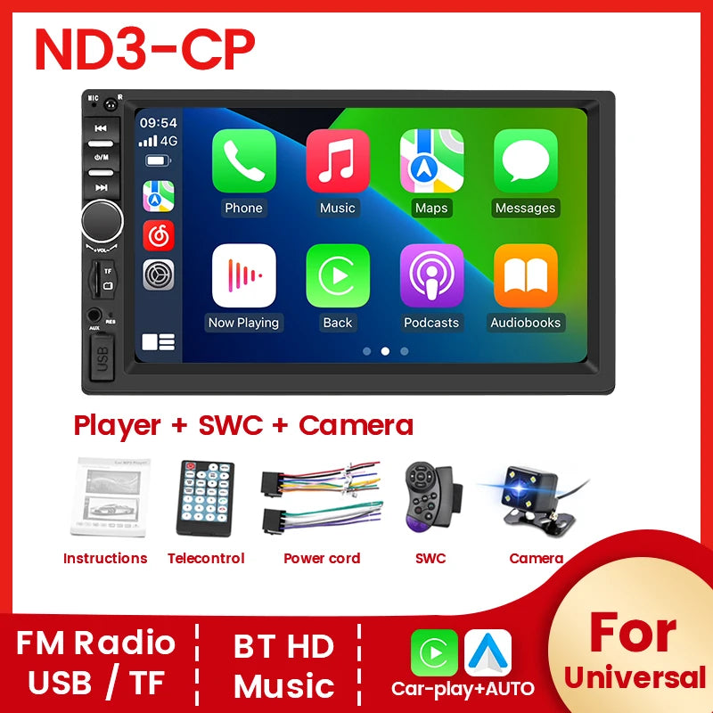 7 inch Car Radio HD Video Player For Universal 2Din Head Unit Car MP5 Stereo Autoradio Mul
