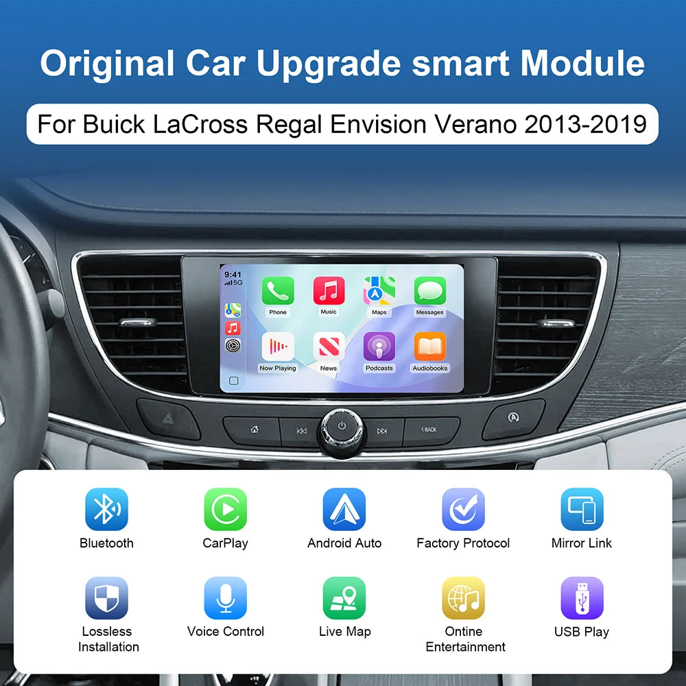 ANYFAR Wireless Carplay Android Auto Module For Buick LaCross Regal Envision Verano 2014-2 | AUTOKITSHOP