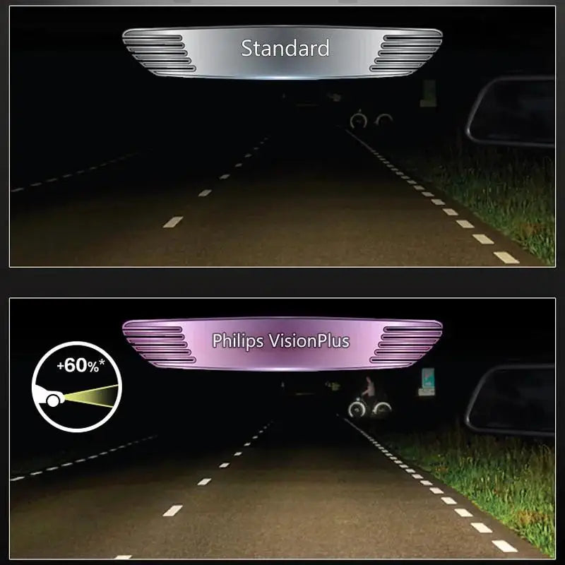 Philips 9006 HB4 VisionPlus 12V 55W P22d Halogen Car Headlight VP +60% More Bright Light A