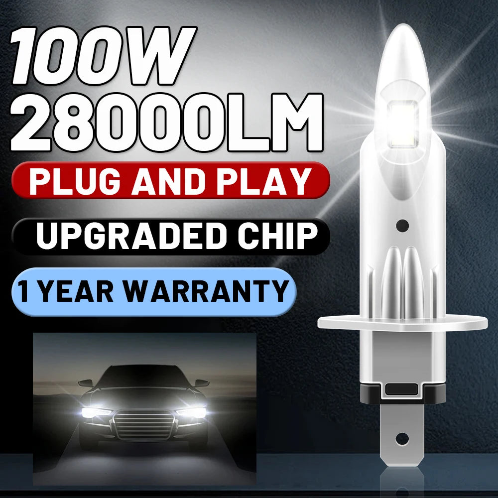 Led Light 100W 28000LM H7 Led High Brightness 9005 9006 LED Headlights Bulbs LED Car Light