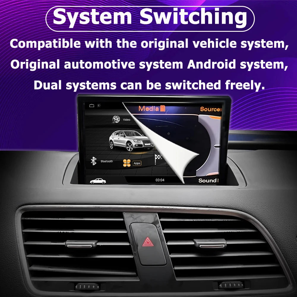 Android 16 Auto Wireless Carplay For Audi A4 B8 A5 2009 - 2016 Car Radio Multimedia Player