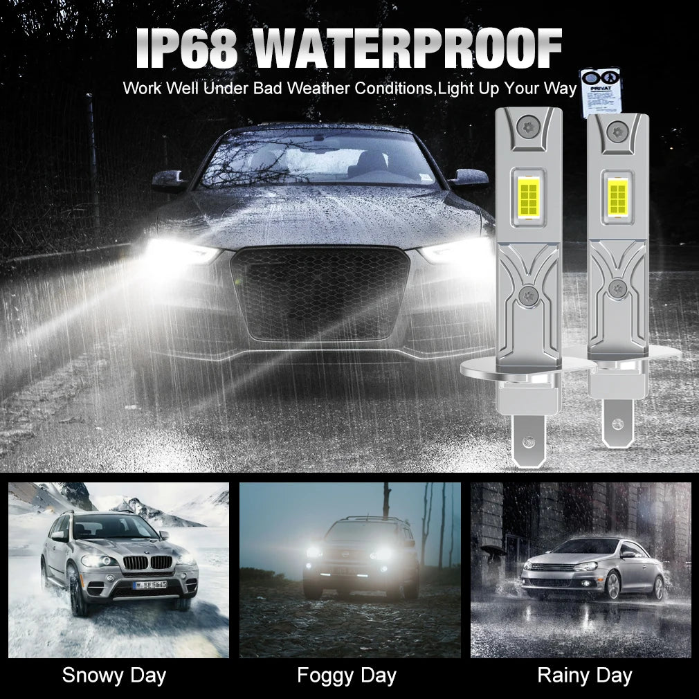 XSTORM H1 LED Headlight Bulb 60000LM 150W High Power Auto Fog Lamp 6500K 12V Led Lights fo