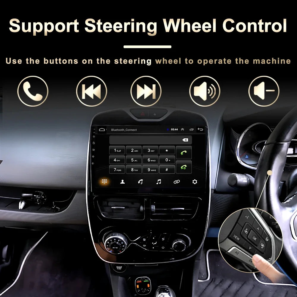 Android 16 Carplay Auto WIFI+4G For Renault Clio 3 4 2012 2013 2015 - 2019 Car Radio GPS S