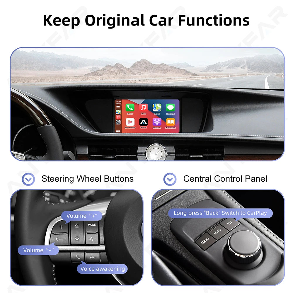 For Apple CarPlay Wireless Android Auto Decoder Box For LEXUS ES NX200 NX ES300 ES IS250 2 | AUTOKITSHOP