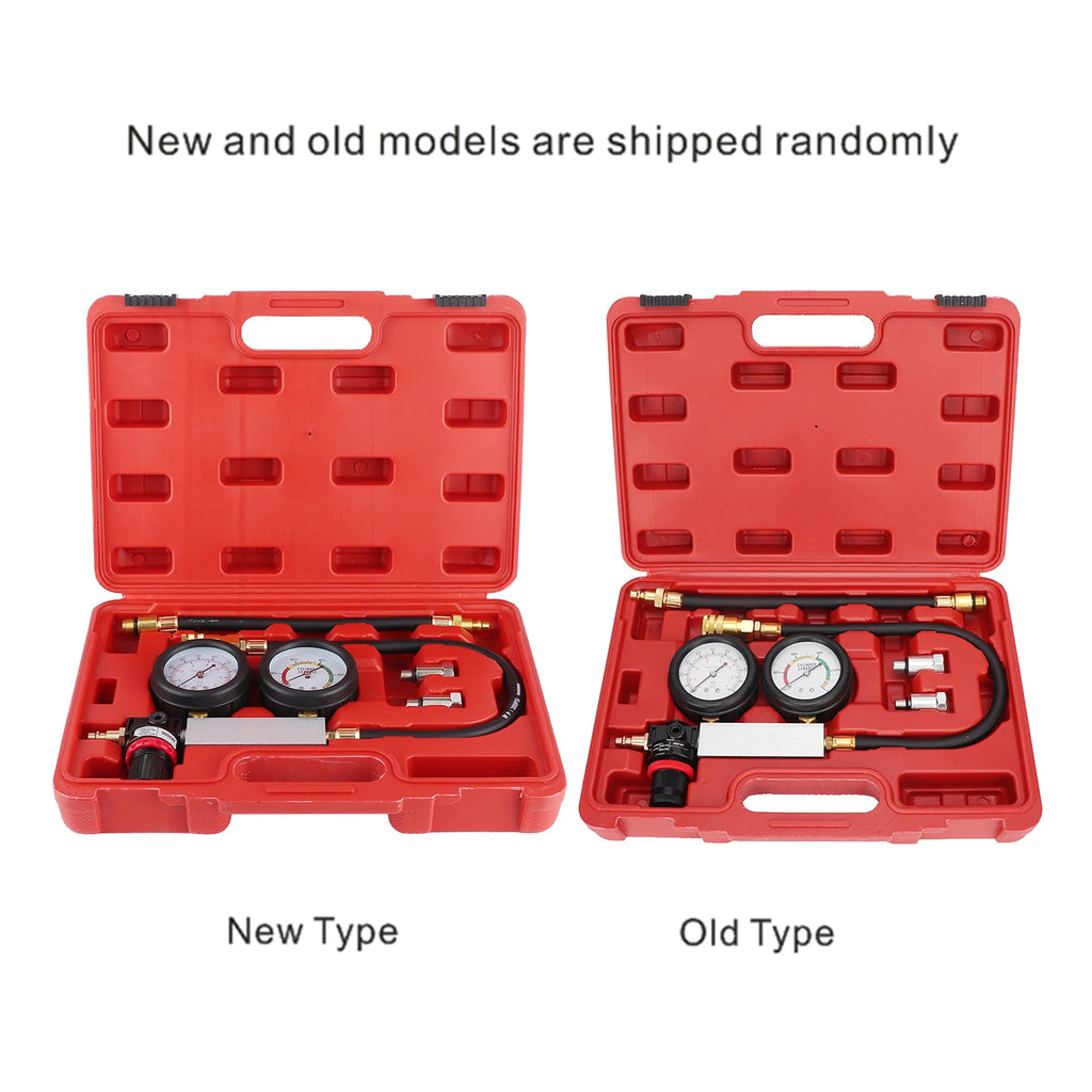 Cylinder Compression Pressure Tester Cylinder Leak Tester Double Pressure Gauge Compression Leak - Automotive LED Light