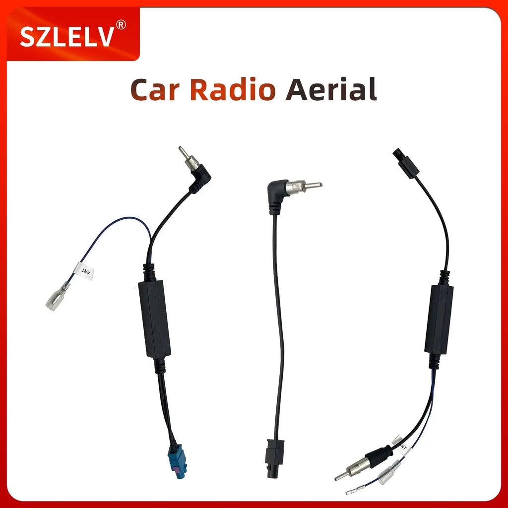 Universal Car FM AM Stereo Radio Antenna Adapter Cable FAKRA Z Male to DIN Plug Converter