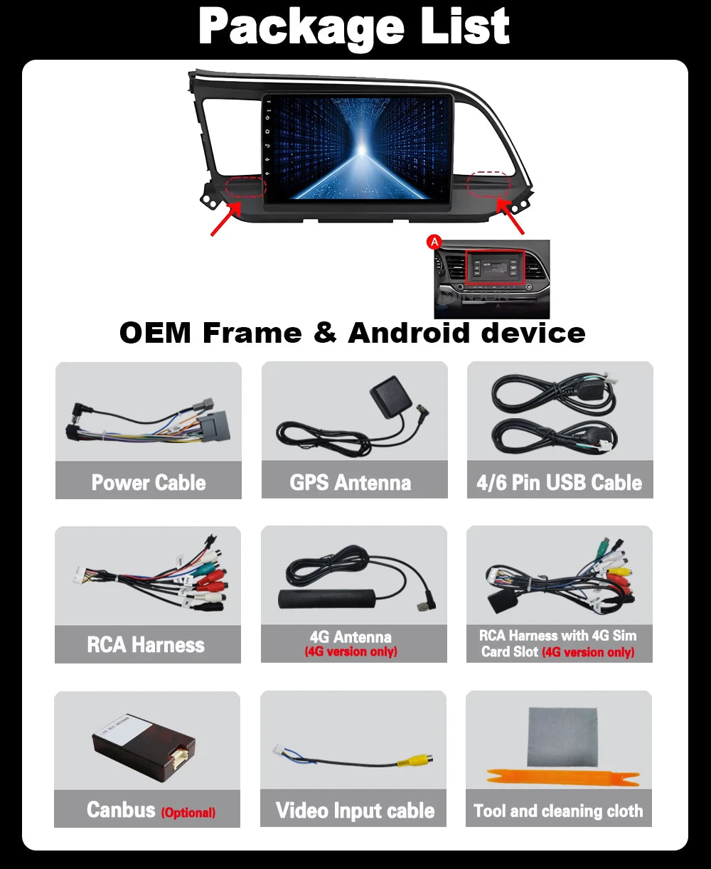Car Radio Android 15 For For Hyundai Elantra 6 2018 - 2020 Multimedia Player Navigation GP