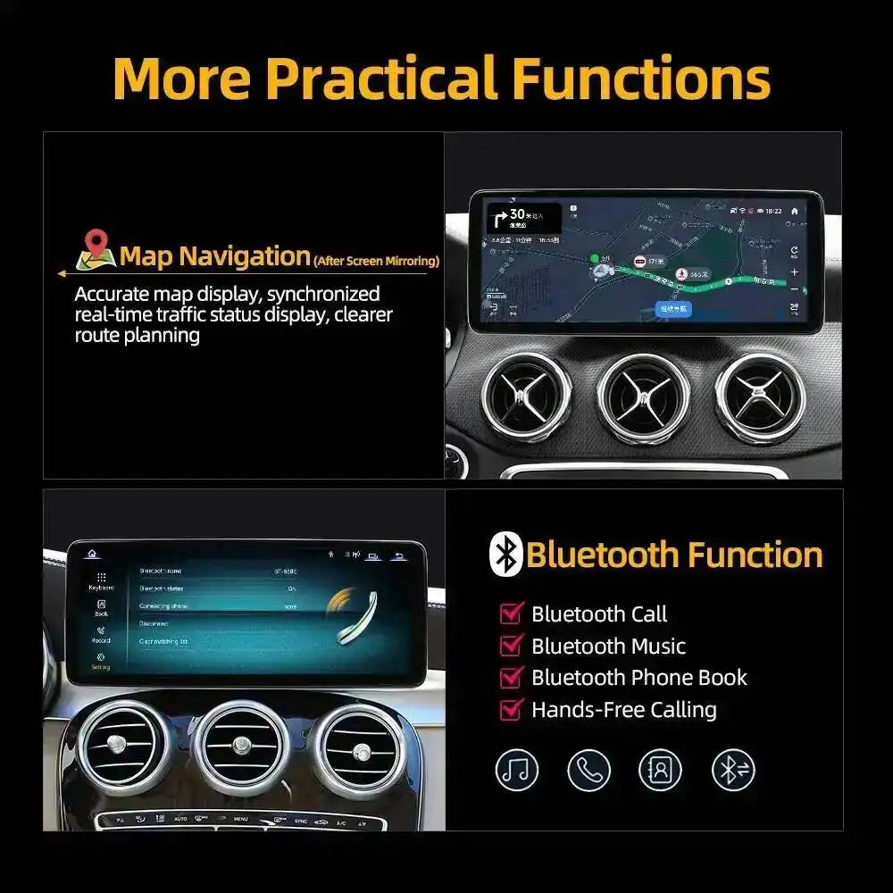 12.8inch Linux System Car Multimedia For Mercedes Benz Gle Gls ML GL 2013-2015 Carplay BT  | AUTOKITSHOP