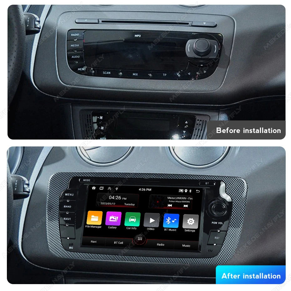 For Seat Ibiza 6j 2009-2013 Android 13 Car Radio Multimedia Player Support CarPlay Auto Ca | AUTOKITSHOP