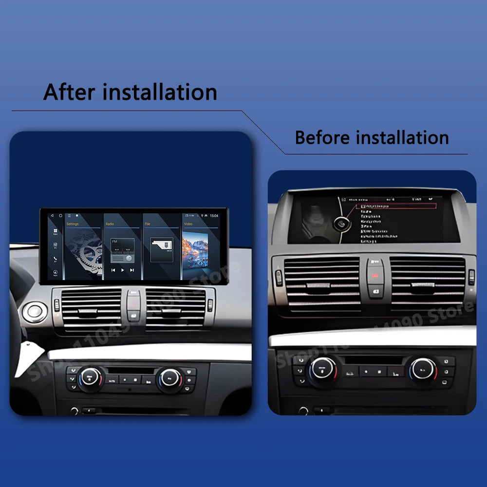 Android 14 for BMW X1 E81 E82 E87 2007 - 2011 CCC CIC System Carplay Intelligent Car Radio