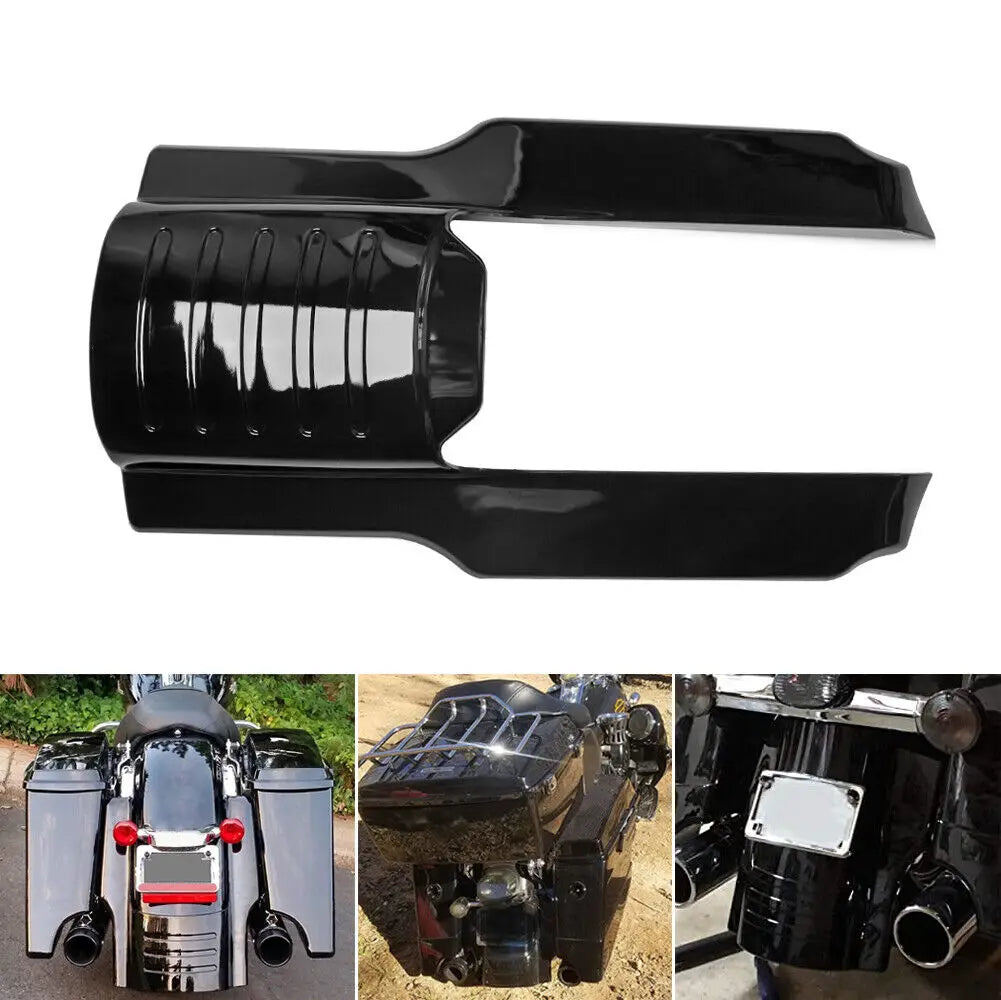 7" Motorcycle Rear Fender Extension Stretched Bag Filler For Harley Touring Road King Street Gli - Automotive LED Light