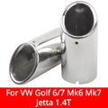 For VW Golf 6 7 Mk6 Mk7 New Lavida Bora Sagitar Tiguan Scirocco 1.4T Exhaust Muffler Stainless S - Automotive LED Light