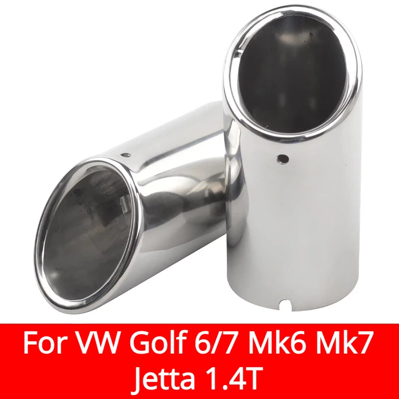 For VW Golf 6 7 Mk6 Mk7 New Lavida Bora Sagitar Tiguan Scirocco 1.4T Exhaust Muffler Stainless S - Automotive LED Light