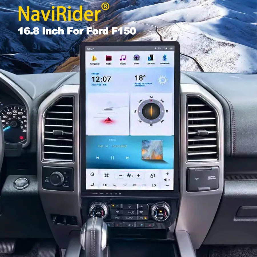 16.8" Car Radio Android Vertical Screen For Ford F150 F250 2015-2021 Car GPS Navigation Mu | AUTOKITSHOP