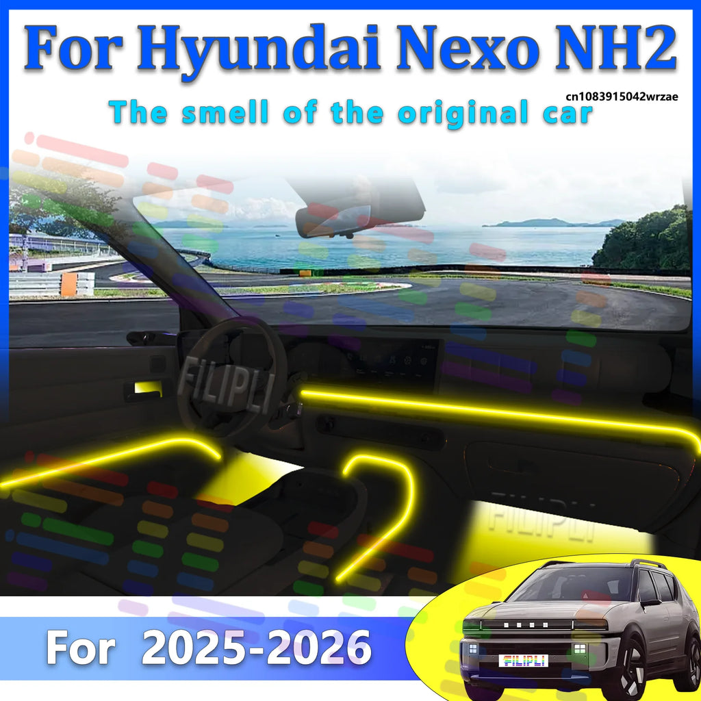 64 RGB - Neon Strip - for Hyundai NH2 - App Control - Car Interior Lighting | AUTOKITSHOP
