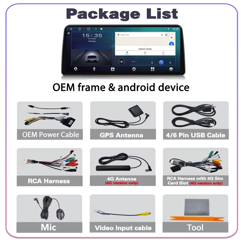 12.3" Android Carplay Car Radio For Toyota RAV4 2020 - 2022 Car Navigation Multimedia Play