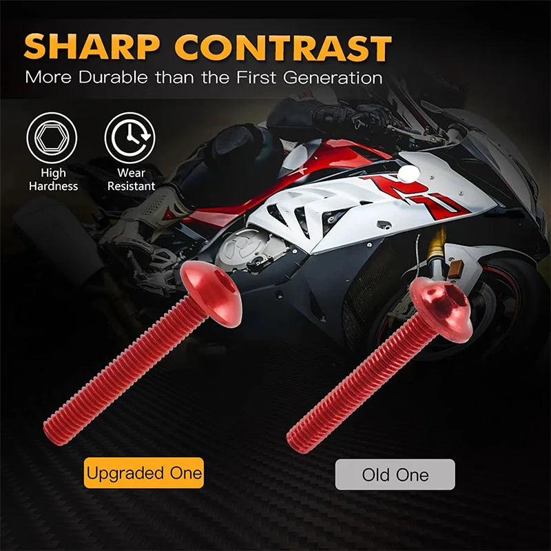 Complete Fairing Bolt Nut Screw Kit Fairing Bolt Screws For QJMOTOR QJ SRT 800 800X 800SX 800SRT - Automotive LED Light