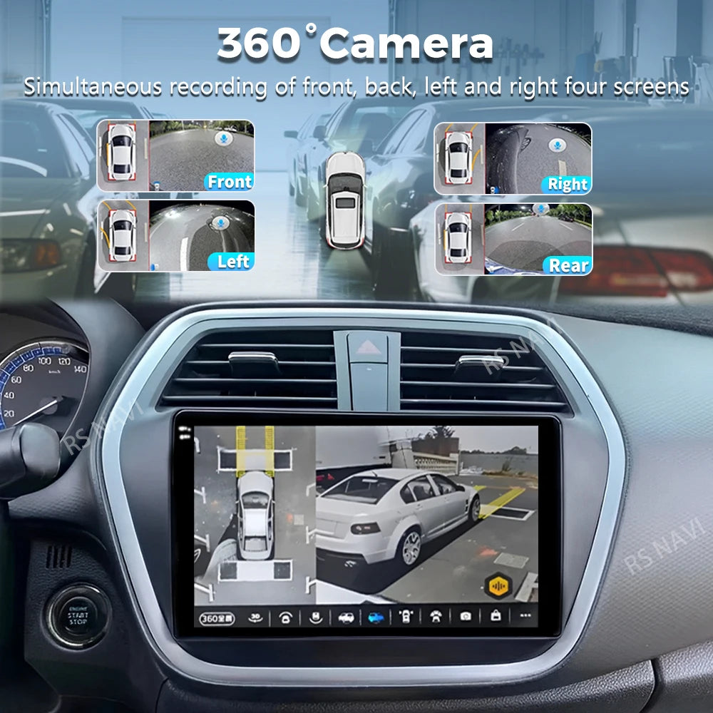 Android 16 Carplay Auto WIFI+4G Car Radio For Suzuki SX4-CROSS 2014-2017 Multimedia Video