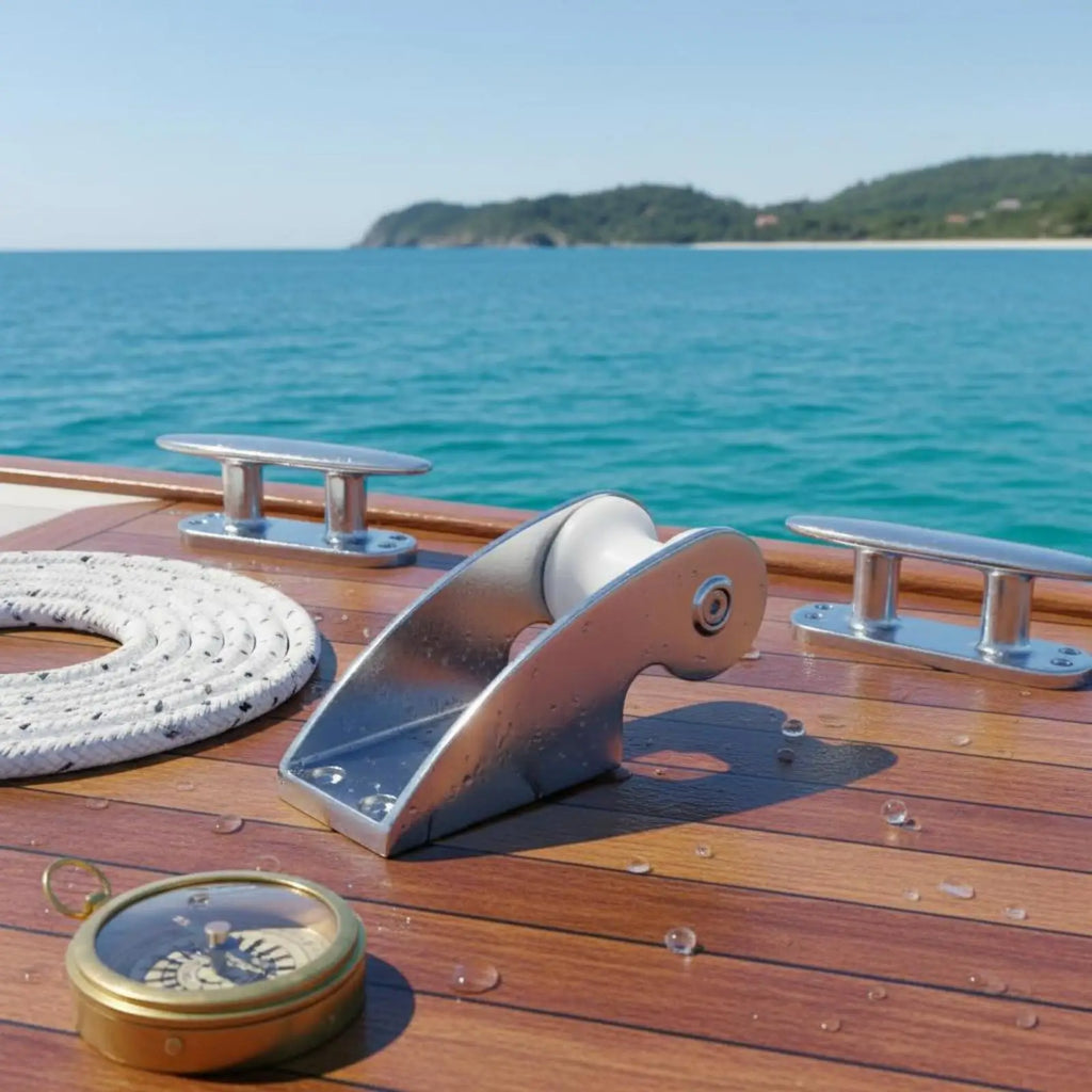 Bow Anchor Roller Bracket Cast Metal Stainless Steel Anchor Bracket Marine Hardware for Boat Own - Automotive LED Light
