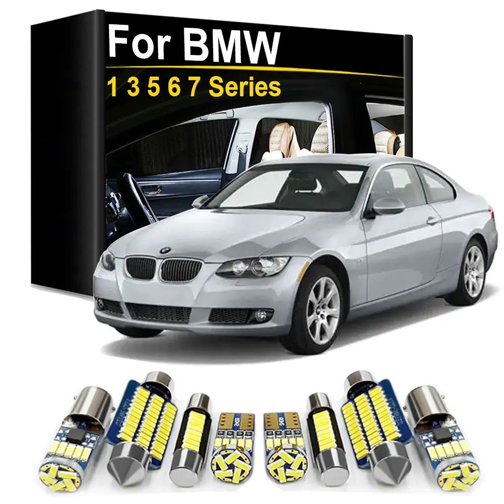 LED Interior Light Kit for BMW 1 3 5 6 7 Series E87 E81 F20 E46 E90 E91 E92 E93 E39 E60 E61 F10 F11 E63 F12 F06 E65 E...