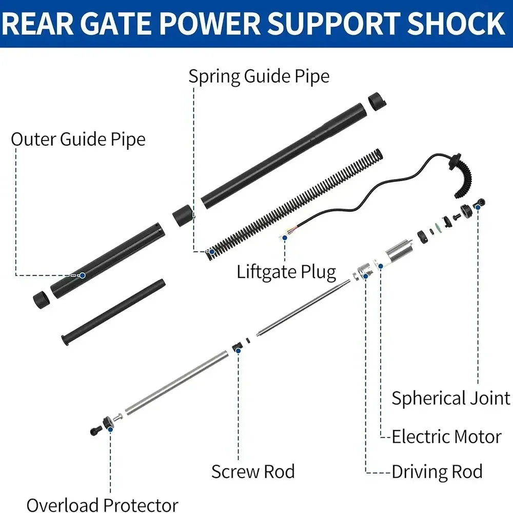 For 2015-2020 YP Kia Carnival/Sedona Electric Tailgate Lift Struts Tailgate Gas Spring Sup | AUTOKITSHOP