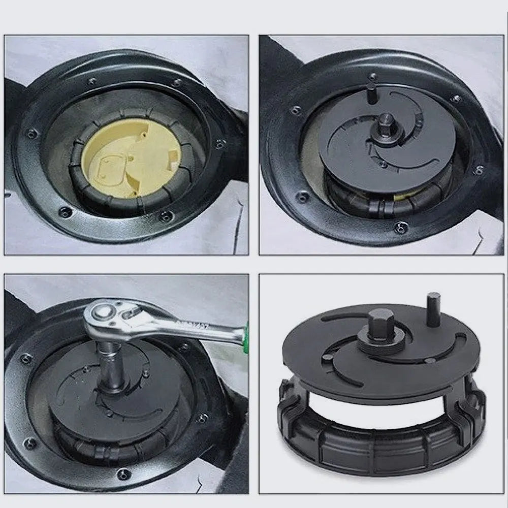 3 Jaws Adjustable Car Fuel Tank Lid Wrench Tool Remove Oil Cover Pump Cap Spanner - Automotive LED Light