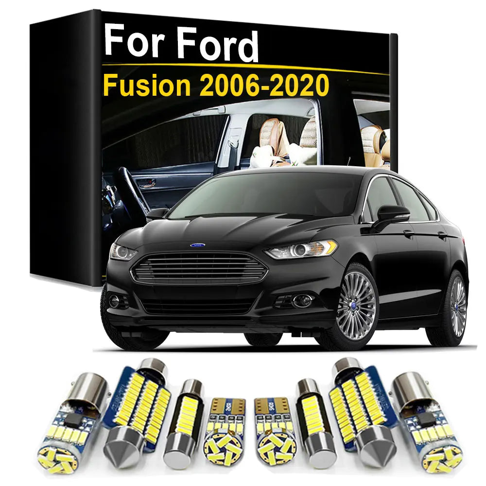 LED Interior Light Kit for Ford Fusion MK3 MK4 MK5 2006- 2013 - Canbus Dome Map Door Trunk Bulbs | AUTOKITSHOP