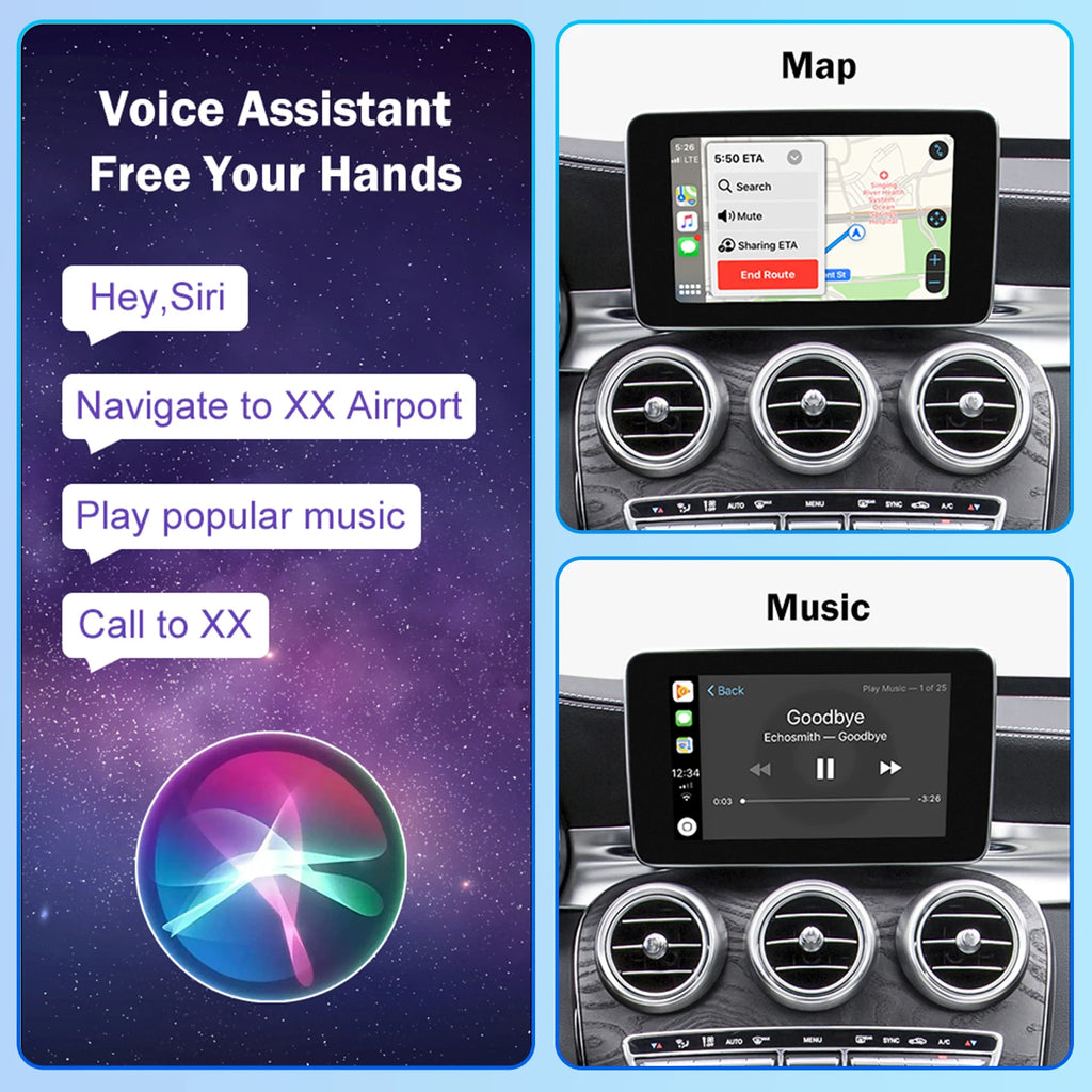 Wireless CarPlay for Mercedes-Benz NTG4.5 (2012-2015) And NTG5.0 (2015-2018) with Android