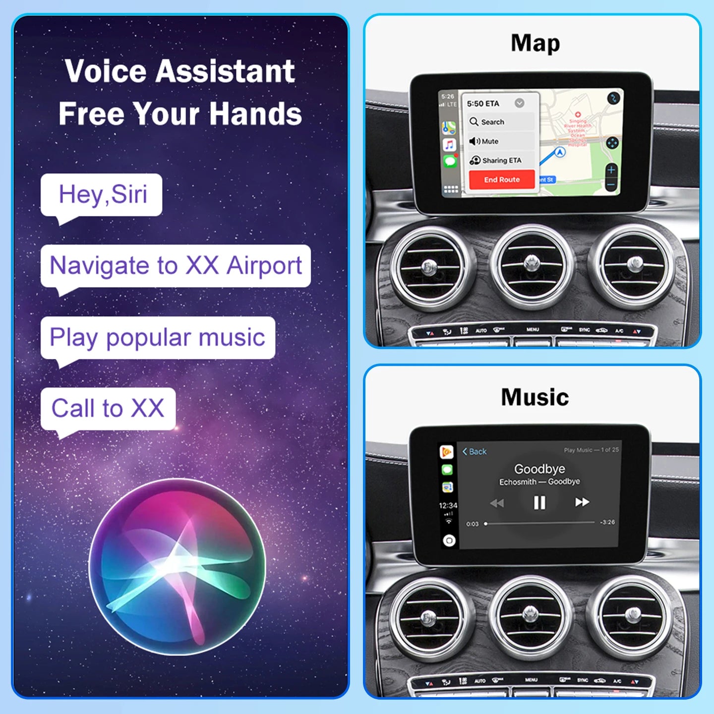 Wireless CarPlay for Mercedes-Benz NTG4.5 (2012-2015) And NTG5.0 (2015-2018) with Android