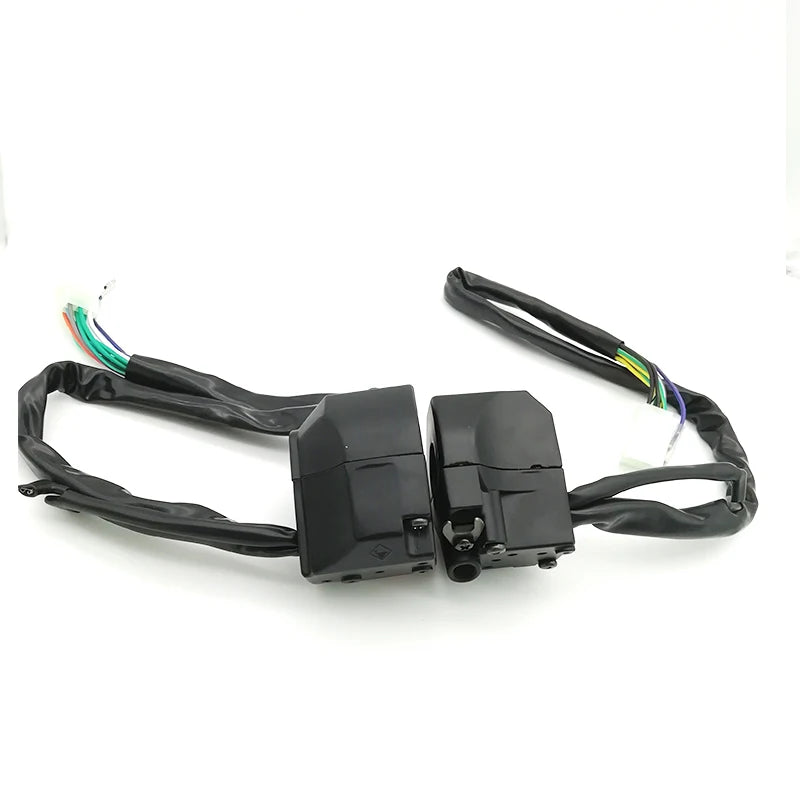 1Pair Black DC12V Motorcycles Bikes 7/8" Handlebar Low/High Beam/Horn Switch