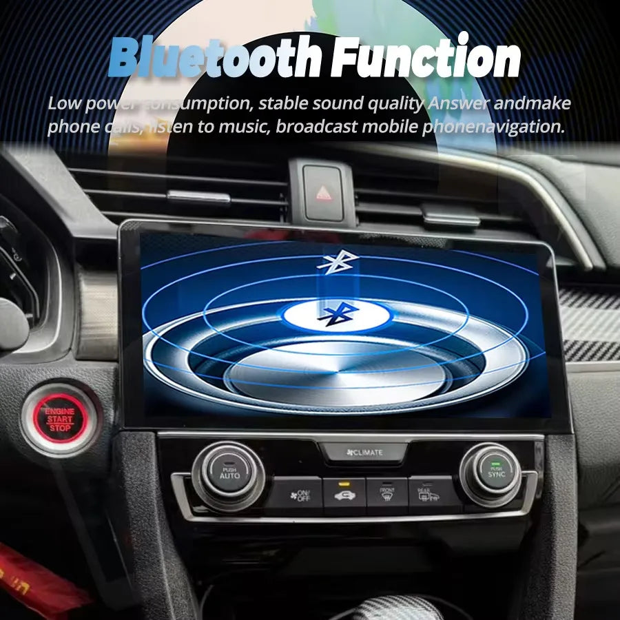 10.33inch Original Style Car Radio Android 14 Screen For Honda Civic 2016 - 2018 GPS Multi