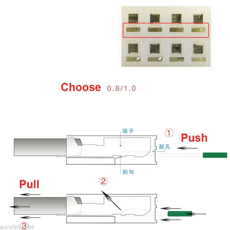 Titanium Alloy Car SUV Remove Wire Terminals Socket Pin Dismount Maintenance Kit