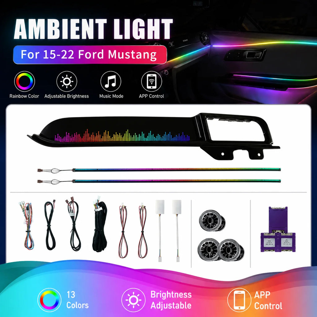 RGB - Ambient Light - for Ford 2015-2022 - App Control - Car Interior Lighting