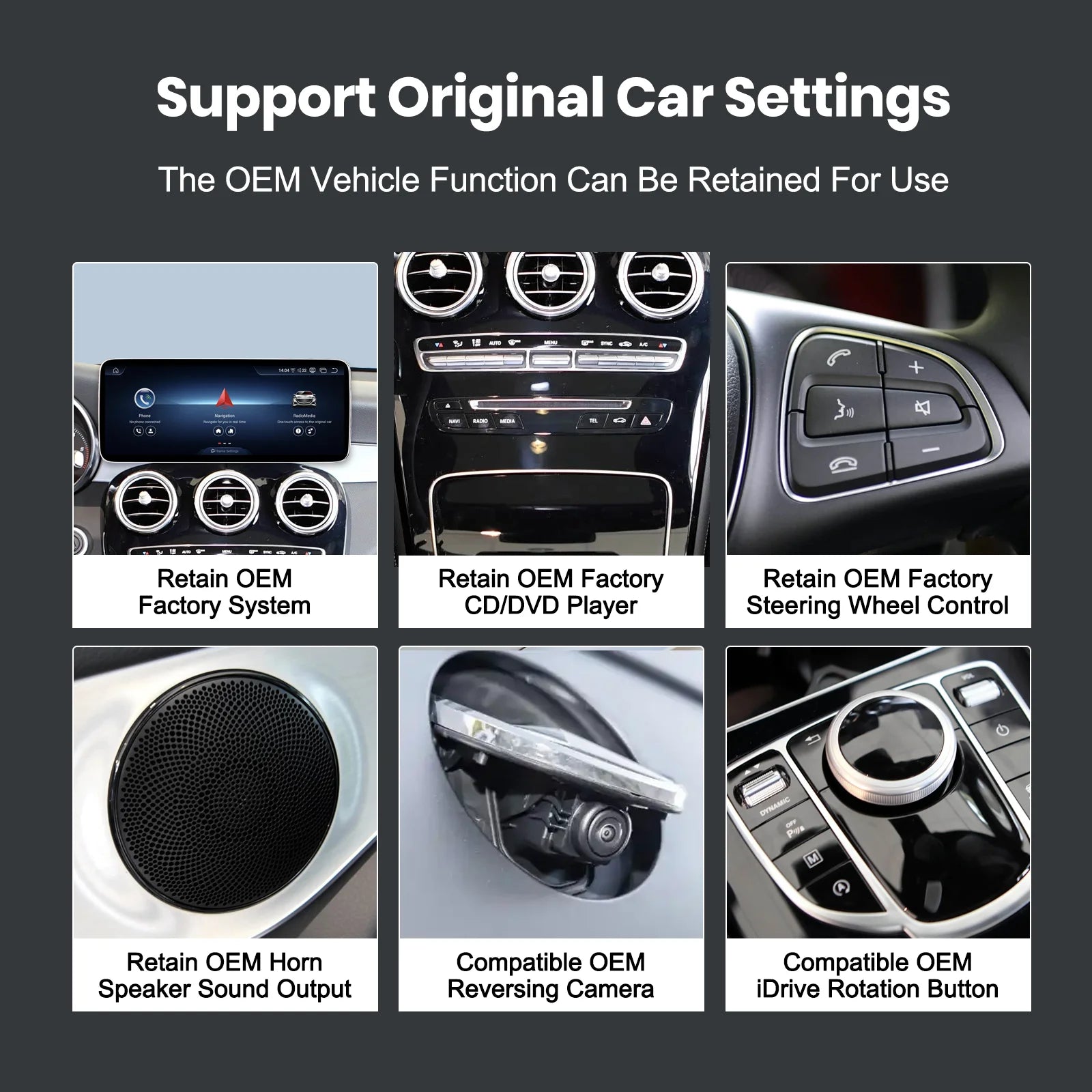 Linux Carplay Touch Screen For Mercedes Benz CLS Class 2015-2019 with NTG 5.0 System Car M