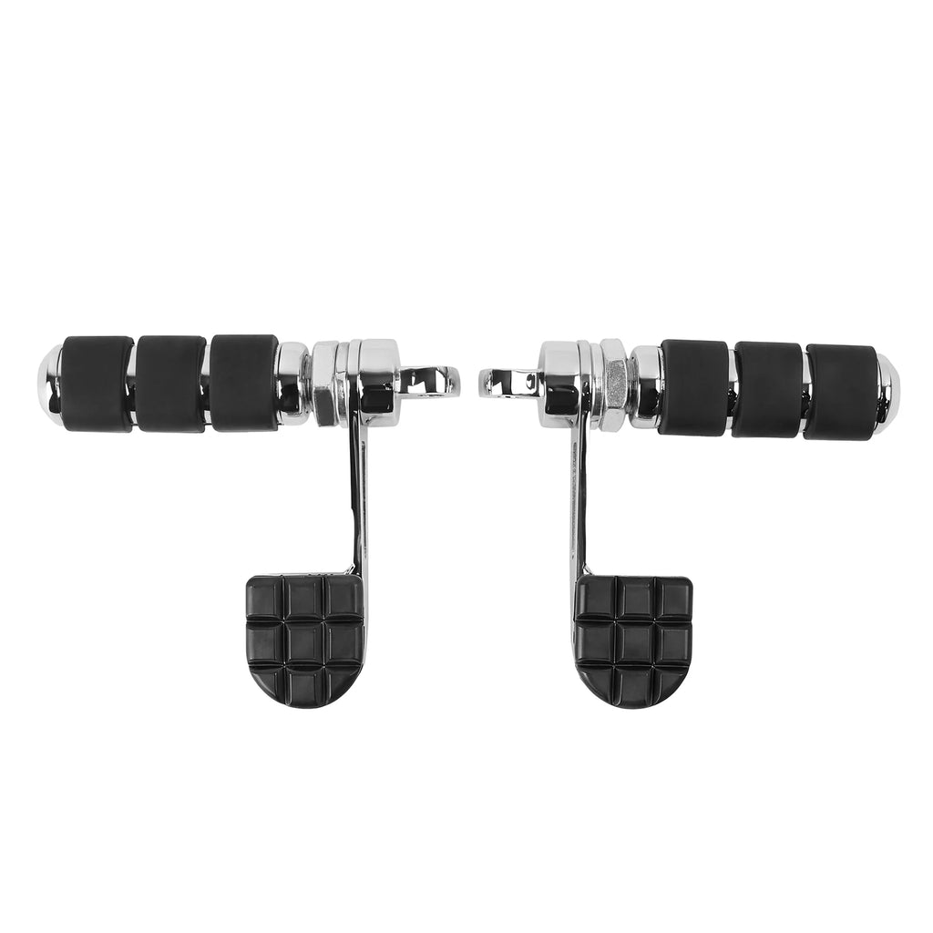 Chrome Motorcycle Stirrup Heel Foot Rest Pegs Fit For Harley Sportster XL883 XL1200 Softail Dyna - Automotive LED Light