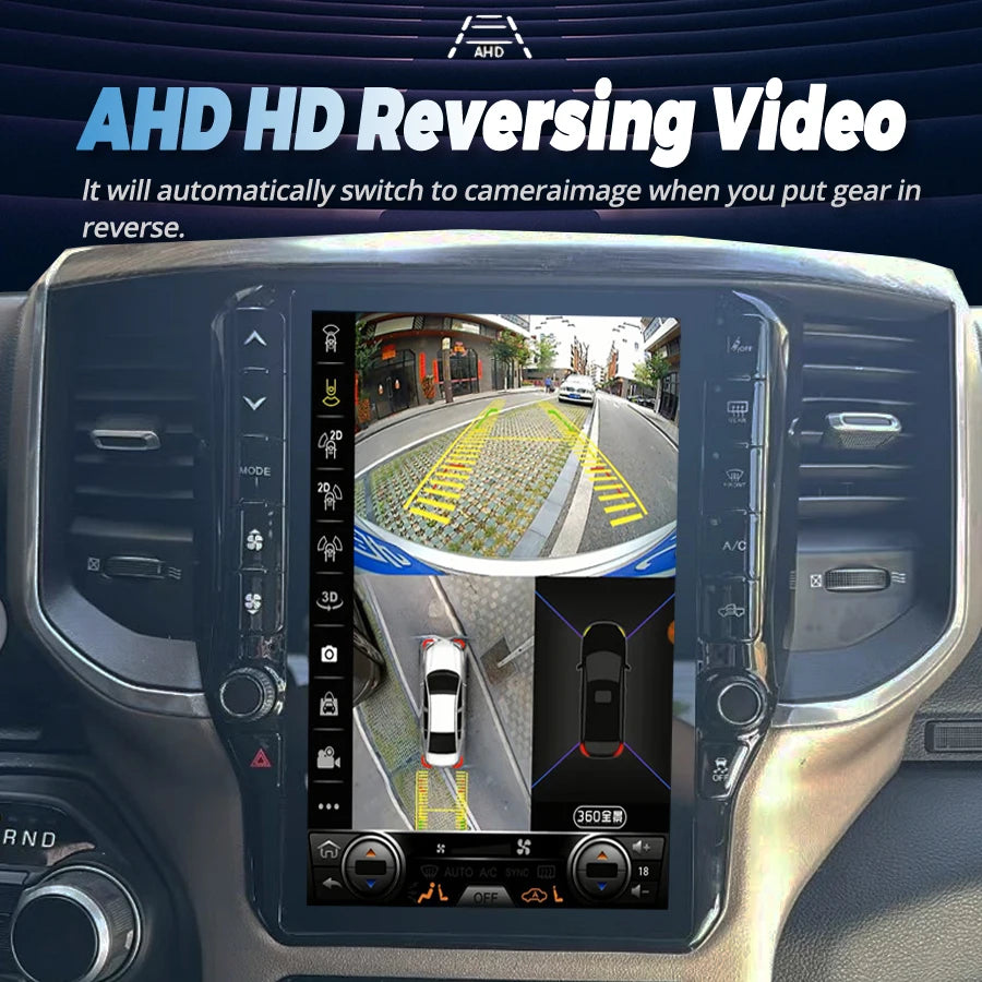 11.6inch Android For Dodge Ram 2019-2021 Carplay Car GPS Multimedia Video Player Radio Ste