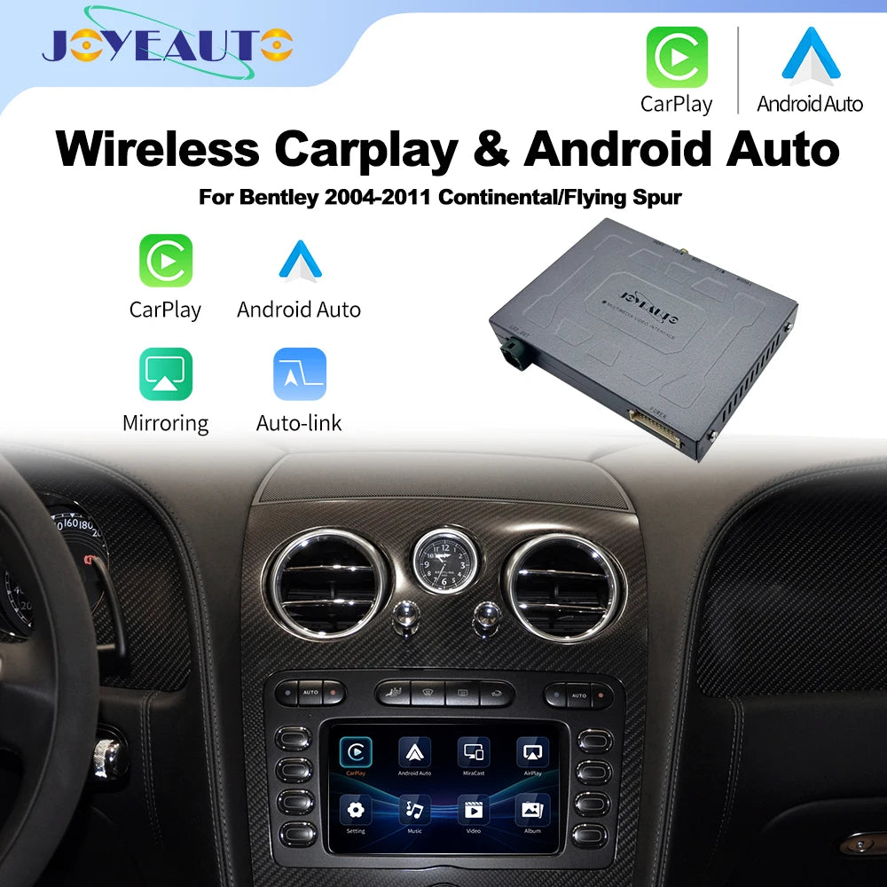 Wireless CarPlay Android Auto Interface For 2004-2011 Bentley Continental Flying Spur - Plug & Play OEM Integration