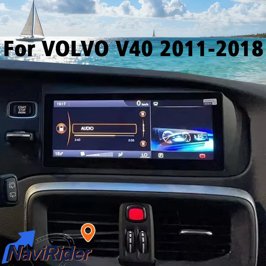 8.8" Qled Screen 256GB For VOLVO V40 2011-2018 Android Car Multimedia Video Player GPS Car