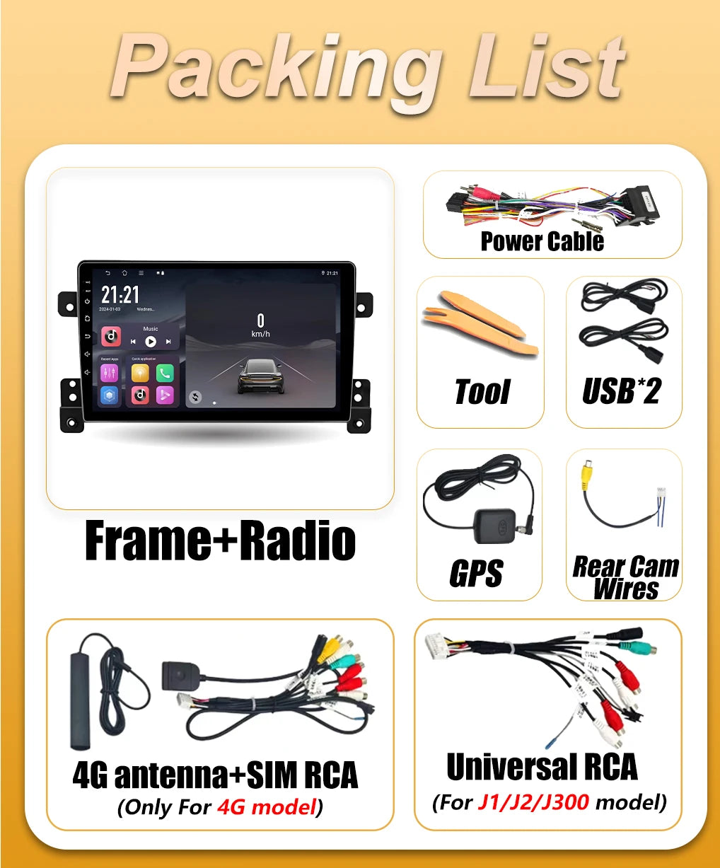 Android16 Car Radio For Suzuki Grand Vitara 3 2005 - 2015 Multimedia Video Player GPS Navi | AUTOKITSHOP