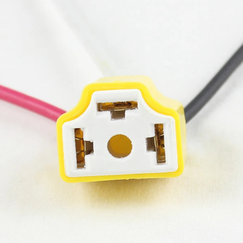 H4 9003 HB2 Ceramics LED Bulb Holder for Car Headlight Fog Lamp H4 Pigtail Plug Harness fo