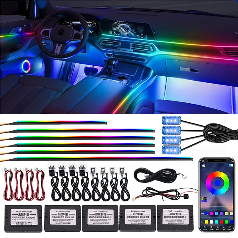 RGB - Ambient Light - App Control - Car Interior Lighting | AUTOKITSHOP