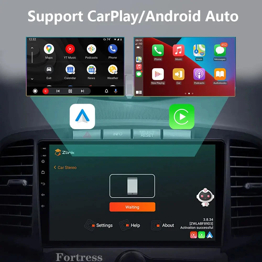 Android 16 Carplay Auto 2K Screen Car Radio Multimedia Player For Toyota Venza 2008 - 2016