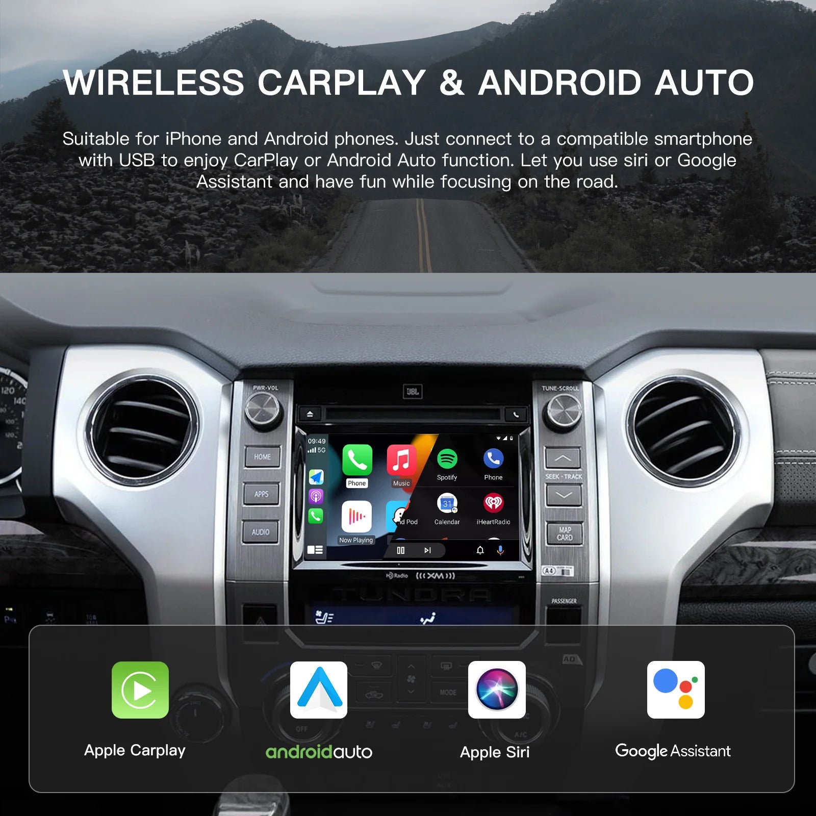 2025 New Carplay Android Auto for Toyota Touch2 Entune 2.0 Highlander Tundra Sienna Prius  | AUTOKITSHOP