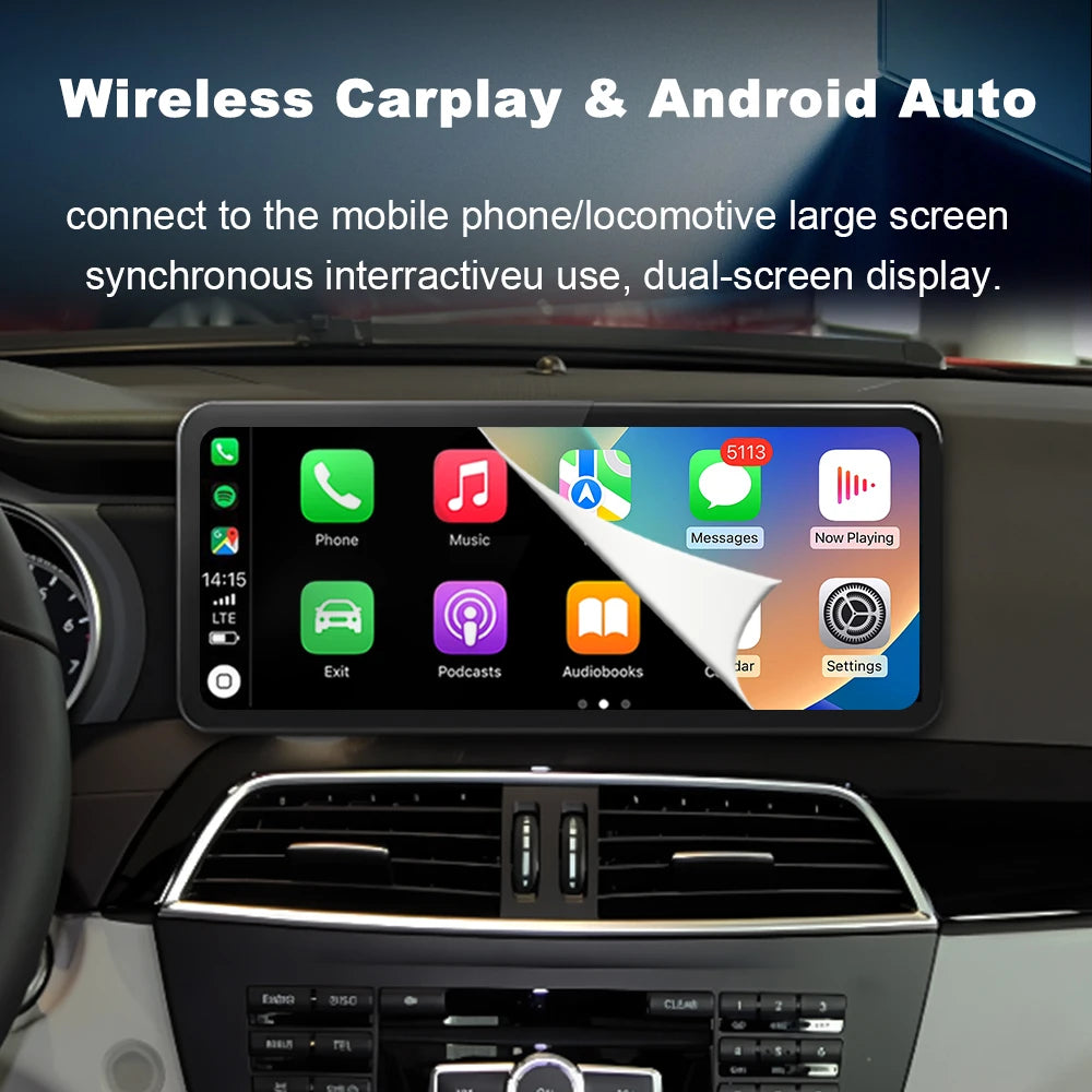 Wireless CarPlay for Mercedes Benz C Class W204 2007-2014 Car Multimedia Player Android Mi