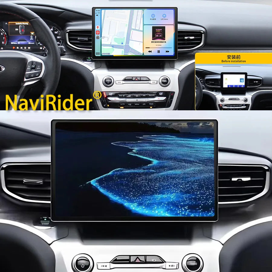 12.5" Screen Auto Car Radio For Ford Explorer 2021-2025 Multimedia Video Player Android Ca | AUTOKITSHOP