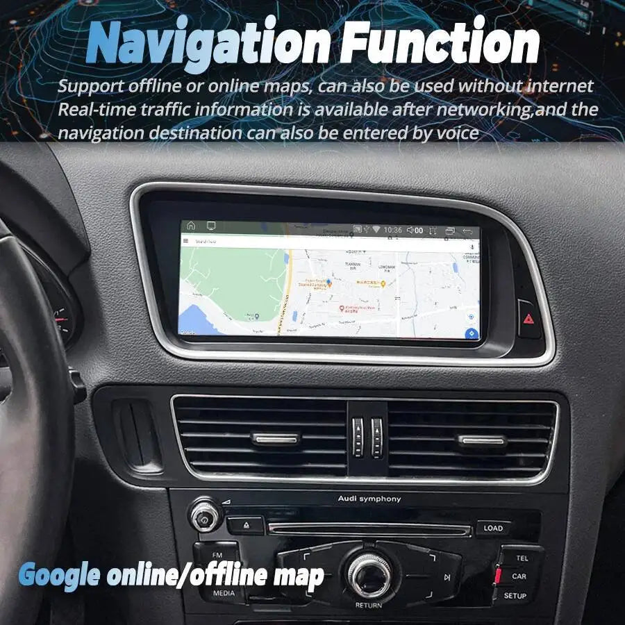 Car Multimedia Video Player For Audi Q5 2009-2017 4G GPS 8.8Inch Navirider Navi Wireless C