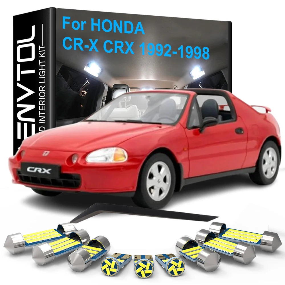 10-Piece LED Interior Light Kit for Honda CR-X CRX - Canbus Error-Free Bulbs | AUTOKITSHOP