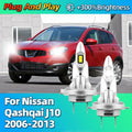 LED 30000LM Super Bright Canbus Auto Headlamp 6000K Car Headlight For Nissan Qashqai J10 2