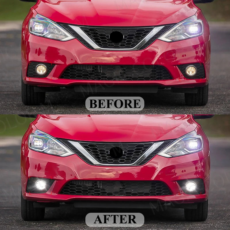 2in1 For Nissan Almera Sylphy Versa Altima X-Trail T32 Rogue Bluebird March Car LED Lens F | AUTOKITSHOP